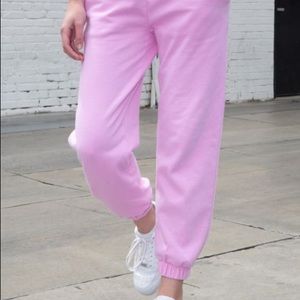 Brandy Melville Bubblegum Pink Rosa Sweatpants